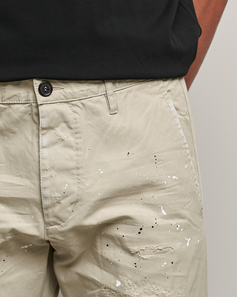 Herre | Bukser | Dsquared2 | Cool Guy Distressed Chinos Sand