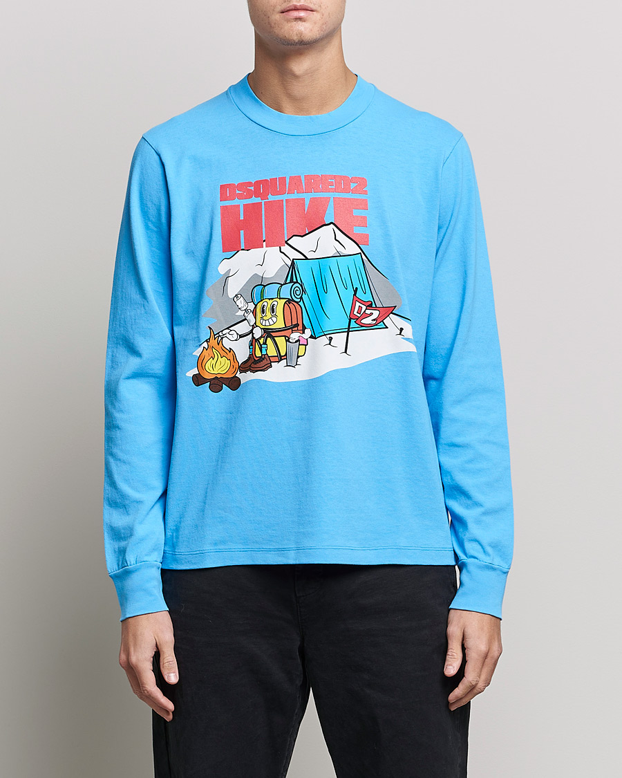 Herre | | Dsquared2 | Base Camp Long Sleeve Tee Light Blue