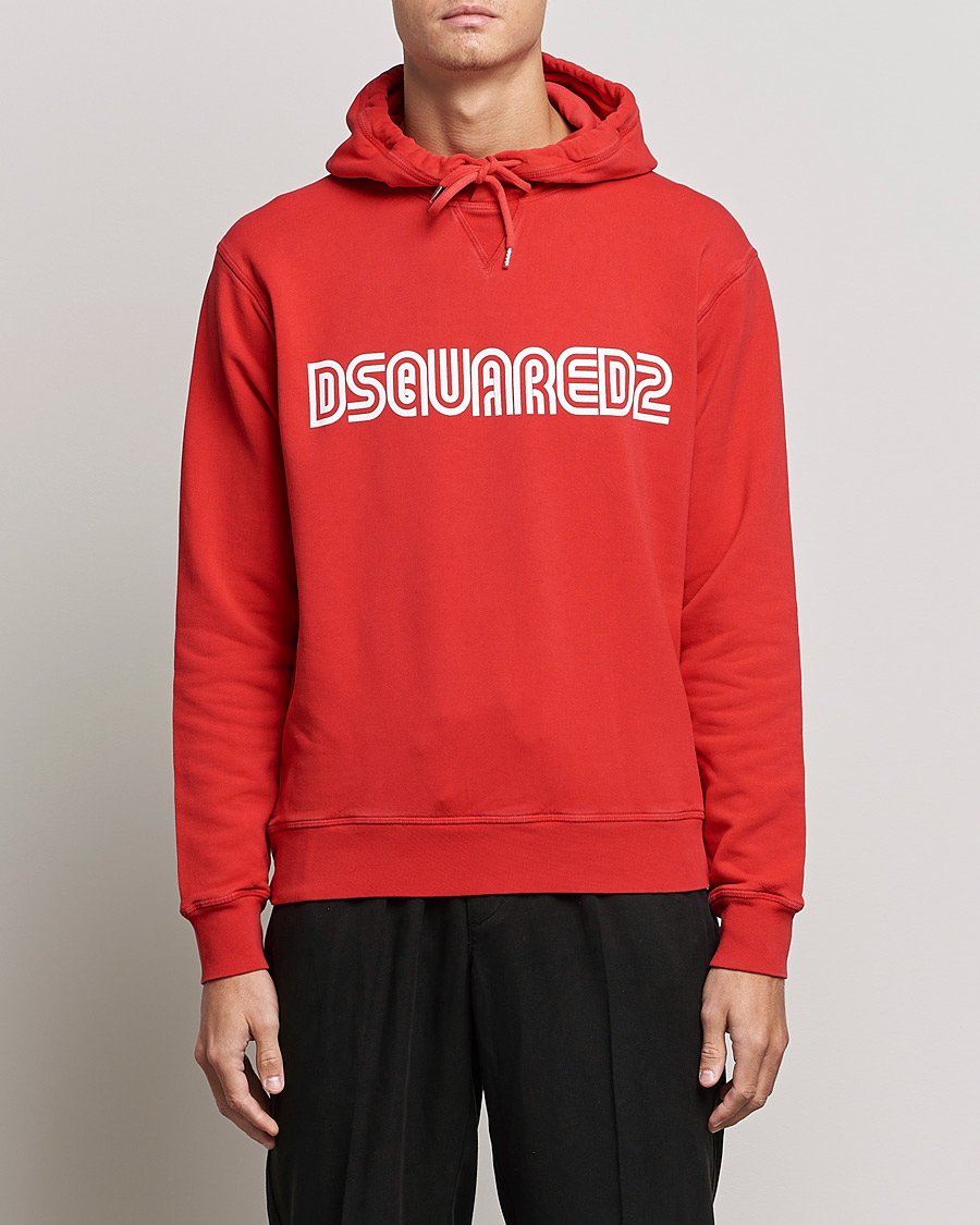 Herre | Gensere | Dsquared2 | Outline Cool Hoodie Oriental Red