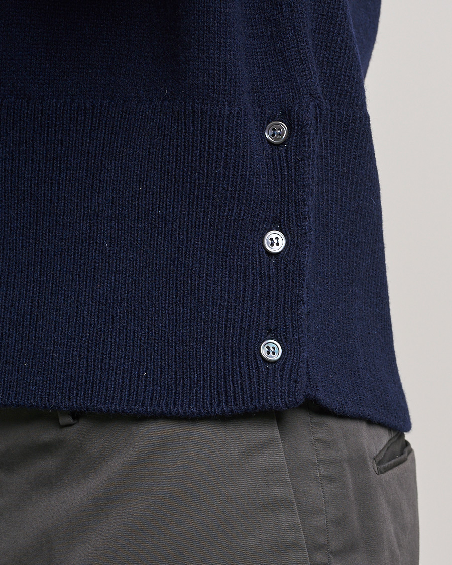 Herre | Gensere | Thom Browne | 4 Bar Shetland Pullover Navy