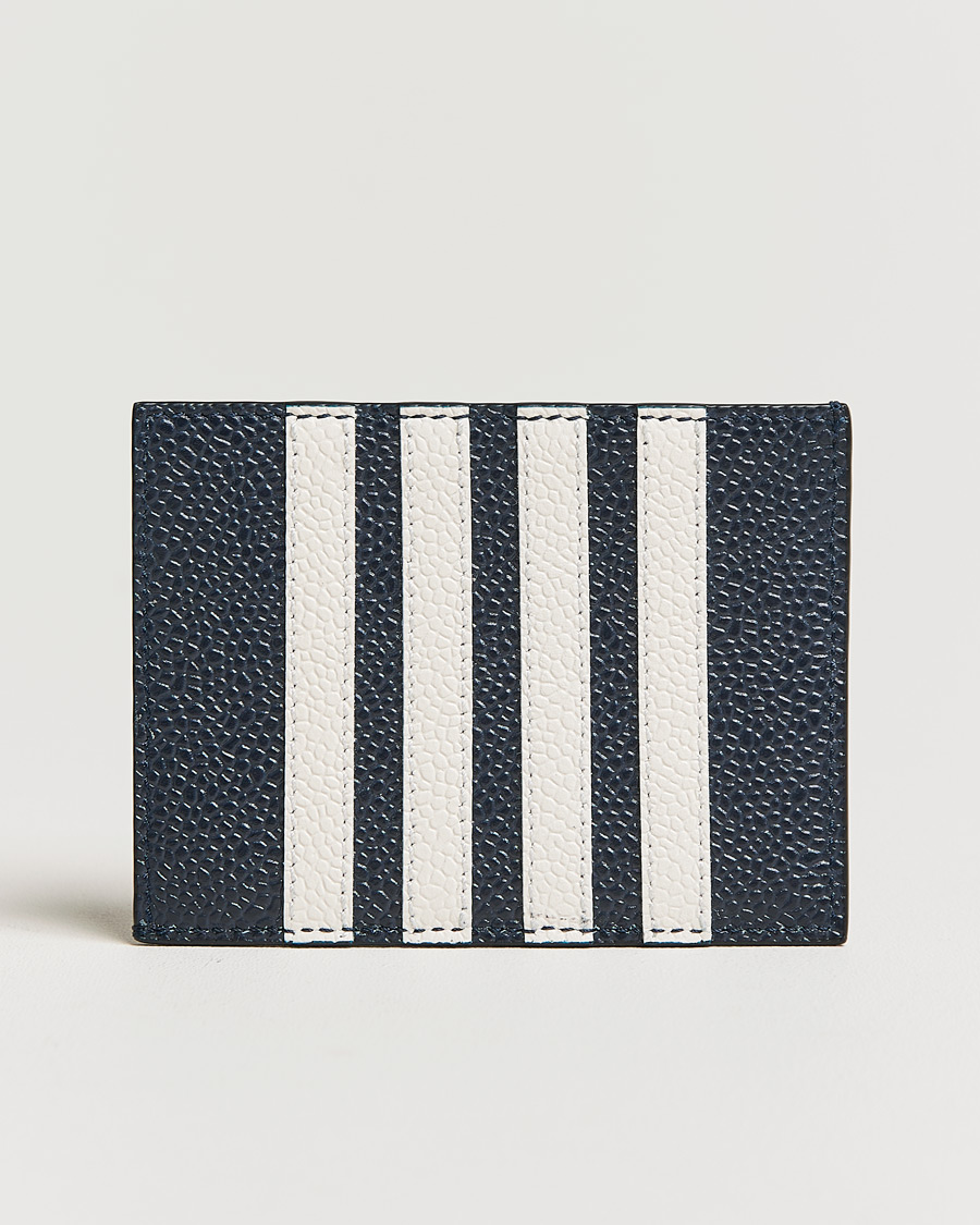 Herre |  | Thom Browne | 4 Bar Card Holder Navy Calf