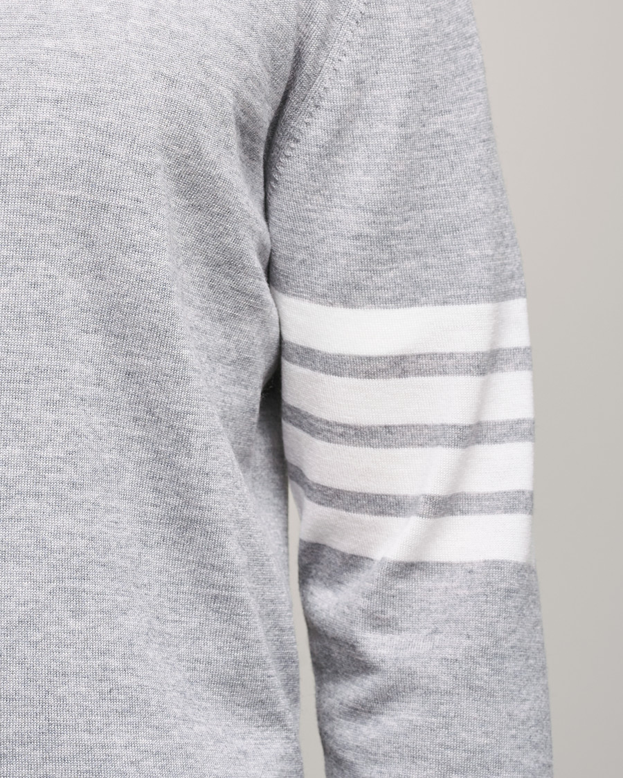 Herre | Skjorter | Thom Browne | Merino Wool Button Down Shirt Light Grey