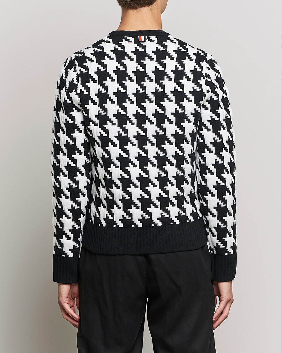 Herre | Gensere | Thom Browne | Houndstooth Jacquard Sweater Black/White