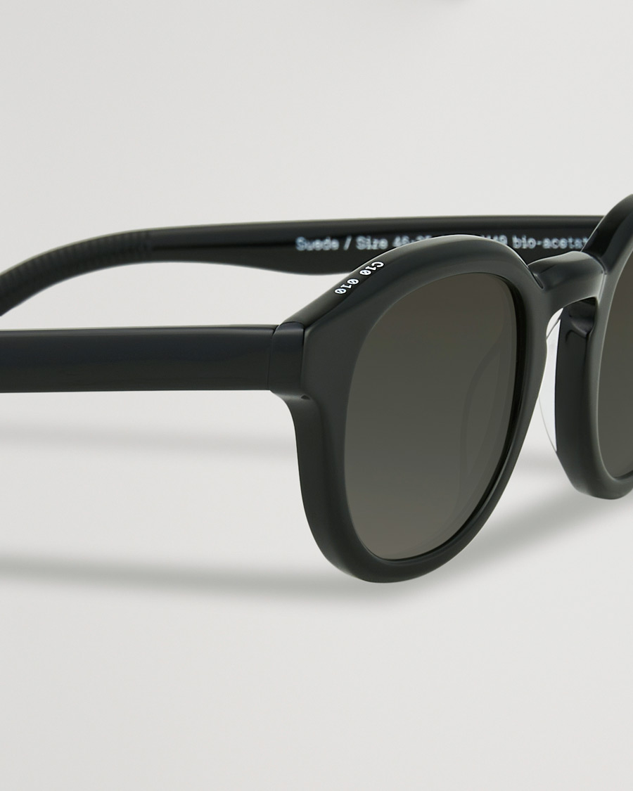 Herre | James Ay Suede Sunglasses Black | James Ay | Suede Sunglasses Black