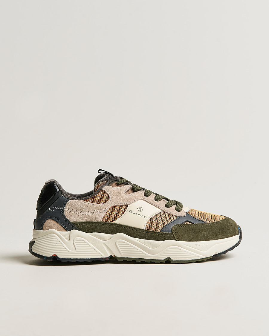 Herre | GANT Profellow Running Sneaker Olive Multi | GANT | Profellow Running Sneaker Olive Multi