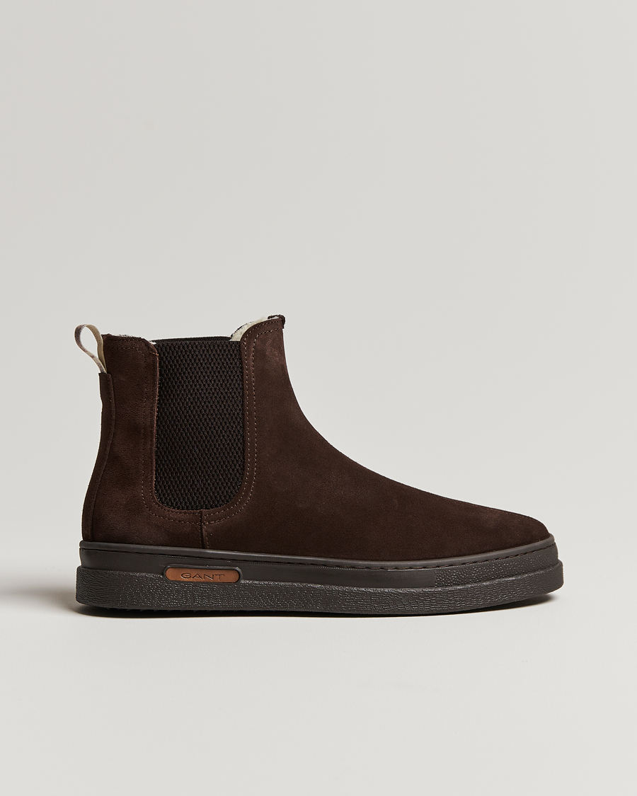 Herre | GANT Cloyd Shearling Chelsea Boot Dark Brown Suede | GANT | Cloyd Shearling Chelsea Boot Dark Brown Suede