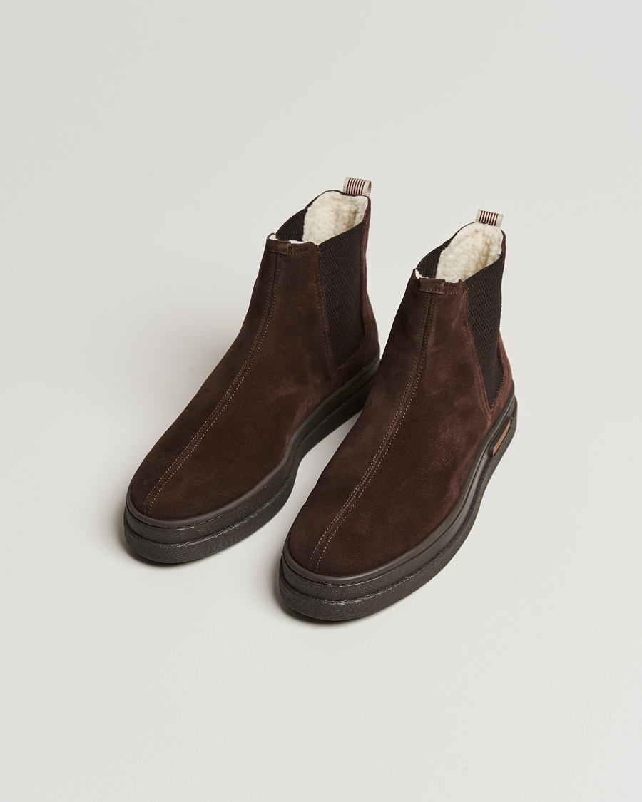 Herre | GANT Cloyd Shearling Chelsea Boot Dark Brown Suede | GANT | Cloyd Shearling Chelsea Boot Dark Brown Suede