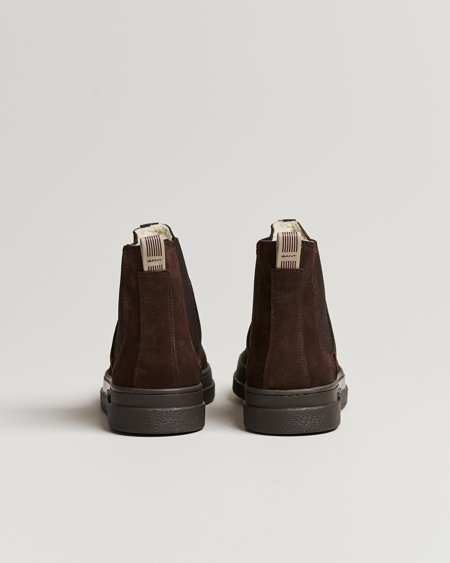 Herre | GANT Cloyd Shearling Chelsea Boot Dark Brown Suede | GANT | Cloyd Shearling Chelsea Boot Dark Brown Suede