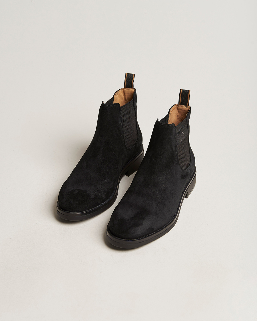 Herre | GANT Brookly Suede Chelsea Boot Black | GANT | Brookly Suede Chelsea Boot Black