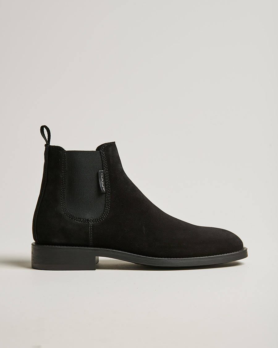 Herre | GANT Brockwill Suede Chelsea Boot Black | GANT | Brockwill Suede Chelsea Boot Black