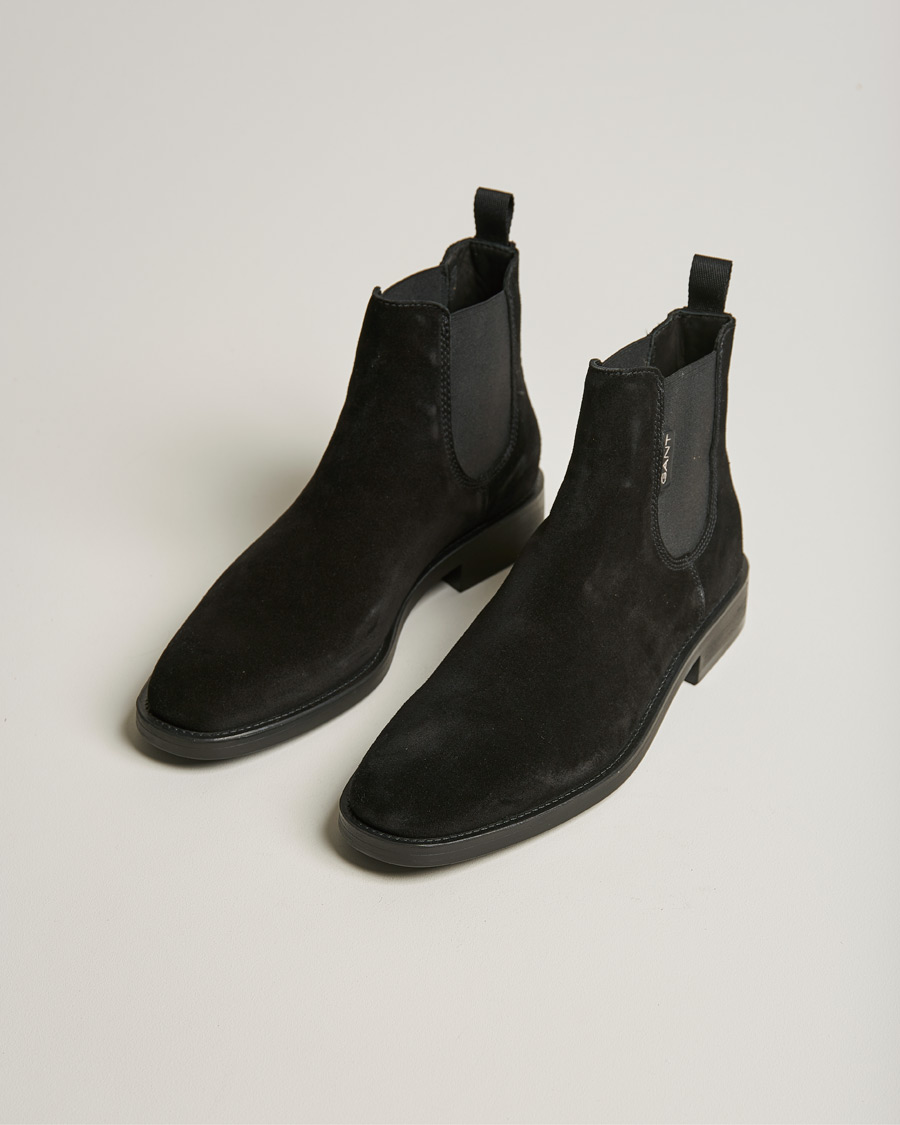 Herre | GANT Brockwill Suede Chelsea Boot Black | GANT | Brockwill Suede Chelsea Boot Black