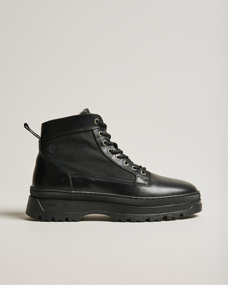 Herre | GANT St Grip Mid Lace Boot Black | GANT | St Grip Mid Lace Boot Black