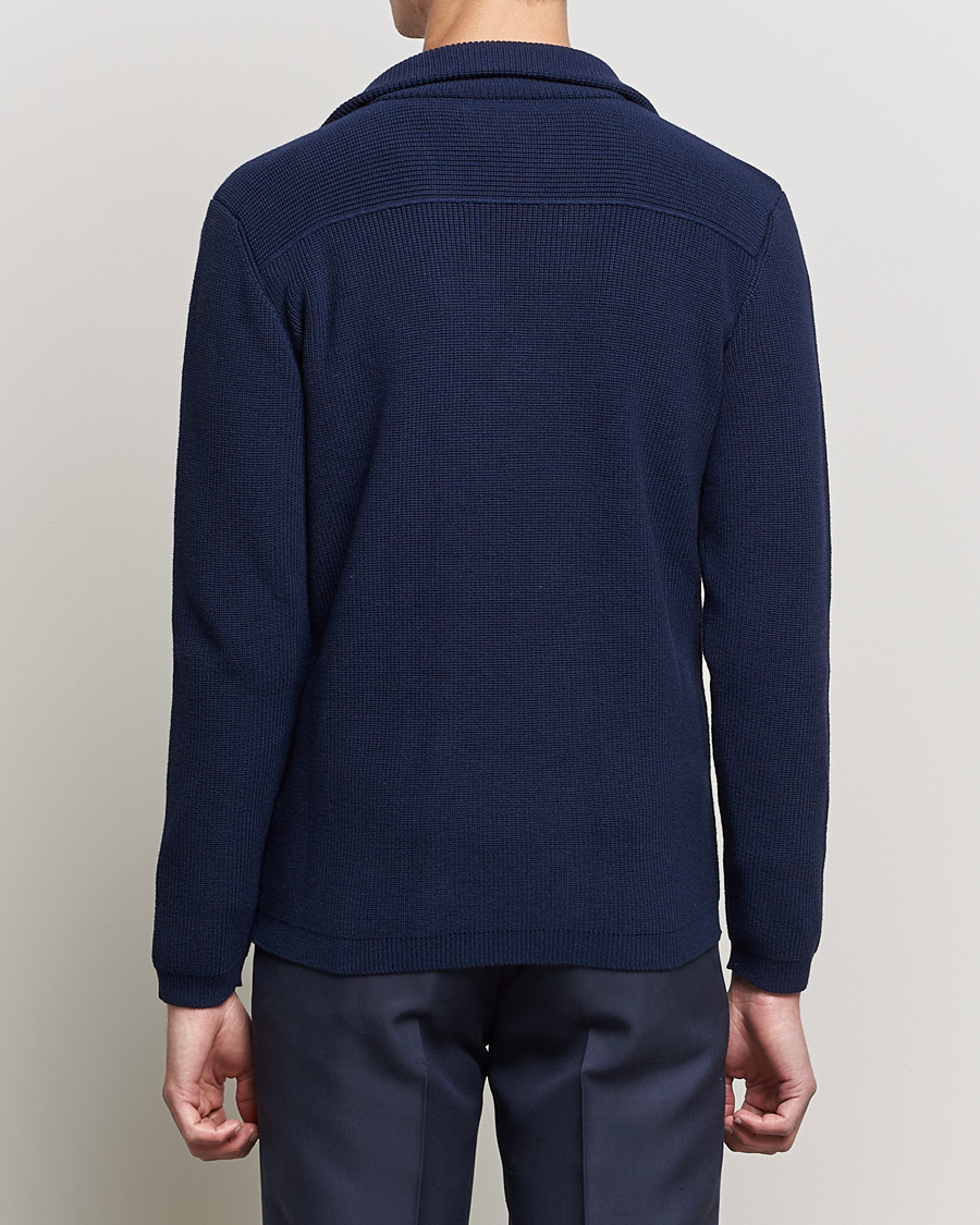 Herre | Dressjakker | Giorgio Armani | Double Breasted Knitted Blazer Navy