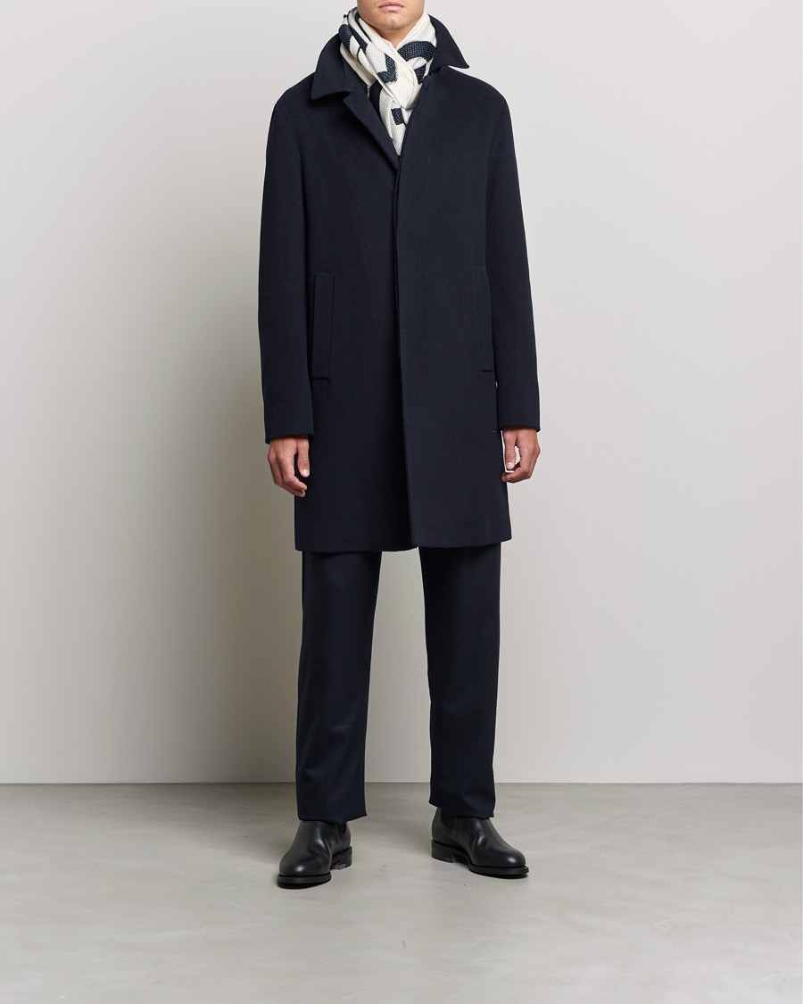 Herre | Jakker | Giorgio Armani | Cashmere Blend Coat Navy