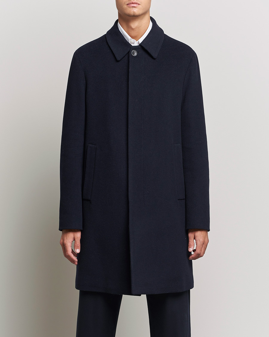 Herre | Jakker | Giorgio Armani | Cashmere Blend Coat Navy