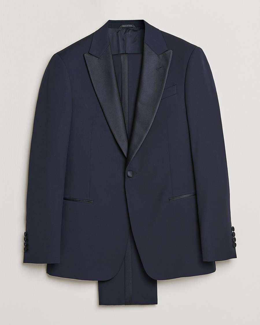 Herre | Dresser | Giorgio Armani | Peak Lapel Smoking Navy