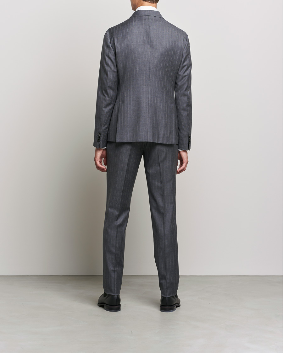 Herre | Dresser | Giorgio Armani | Pinstripe Double Breasted Suit Grey