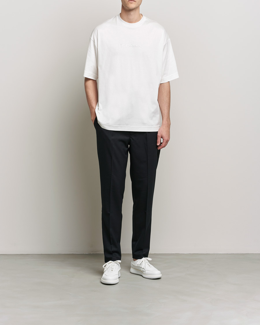 Herre |  | Giorgio Armani | Short Sleeve Signature T-Shirt White