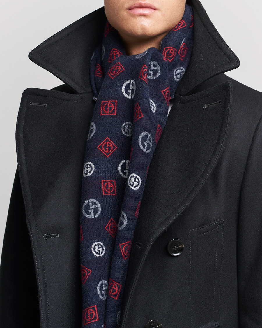 Herre | Giorgio Armani Cashmere/Silk Scarf Navy | Giorgio Armani | Cashmere/Silk Scarf Navy