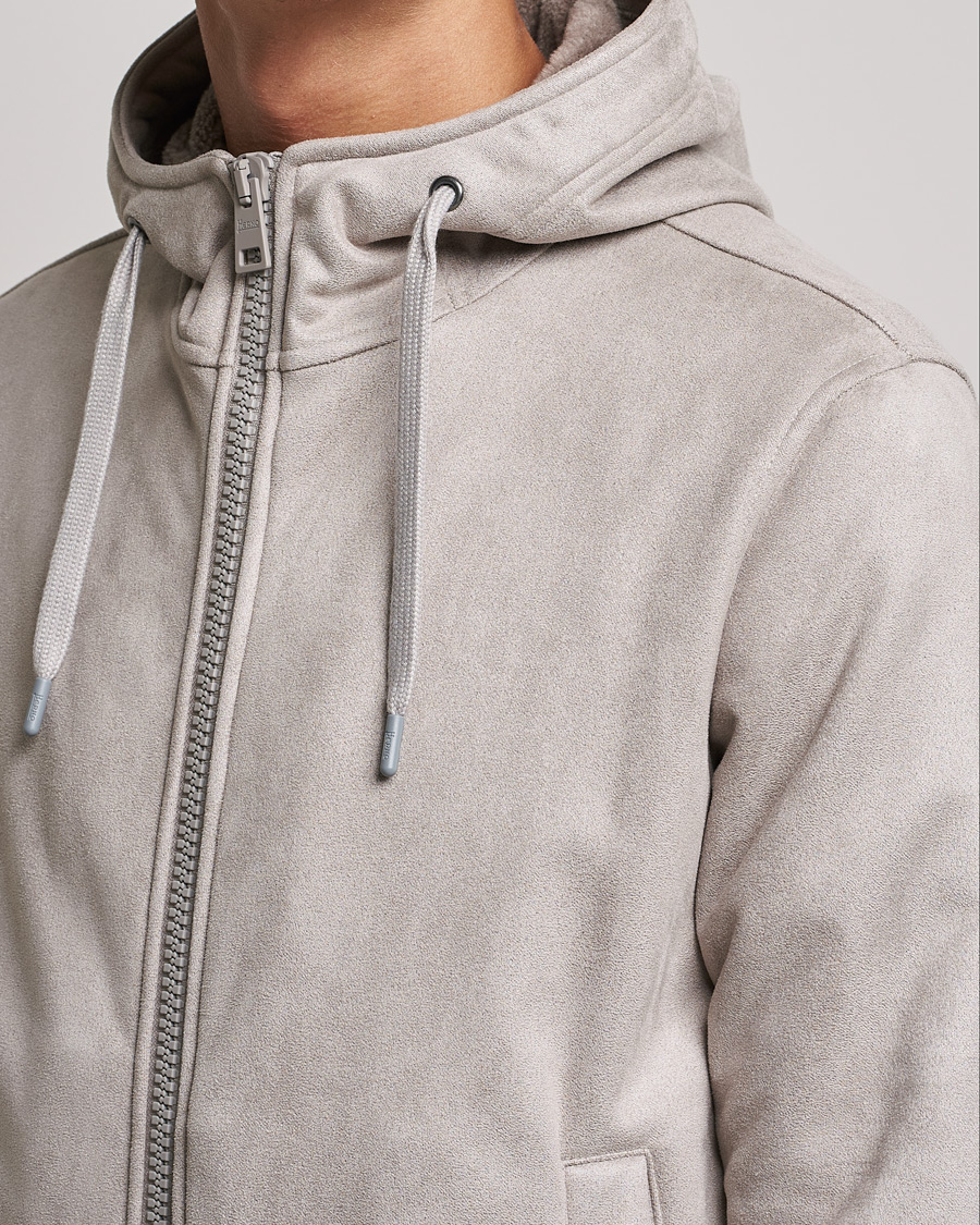 Herre | Jakker | Herno | Faux Suede Jacket Light Grey