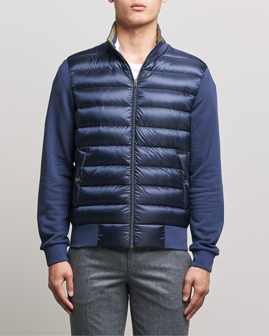 Herre | Jakker | Herno | Jersey Hybrid Jacket Navy