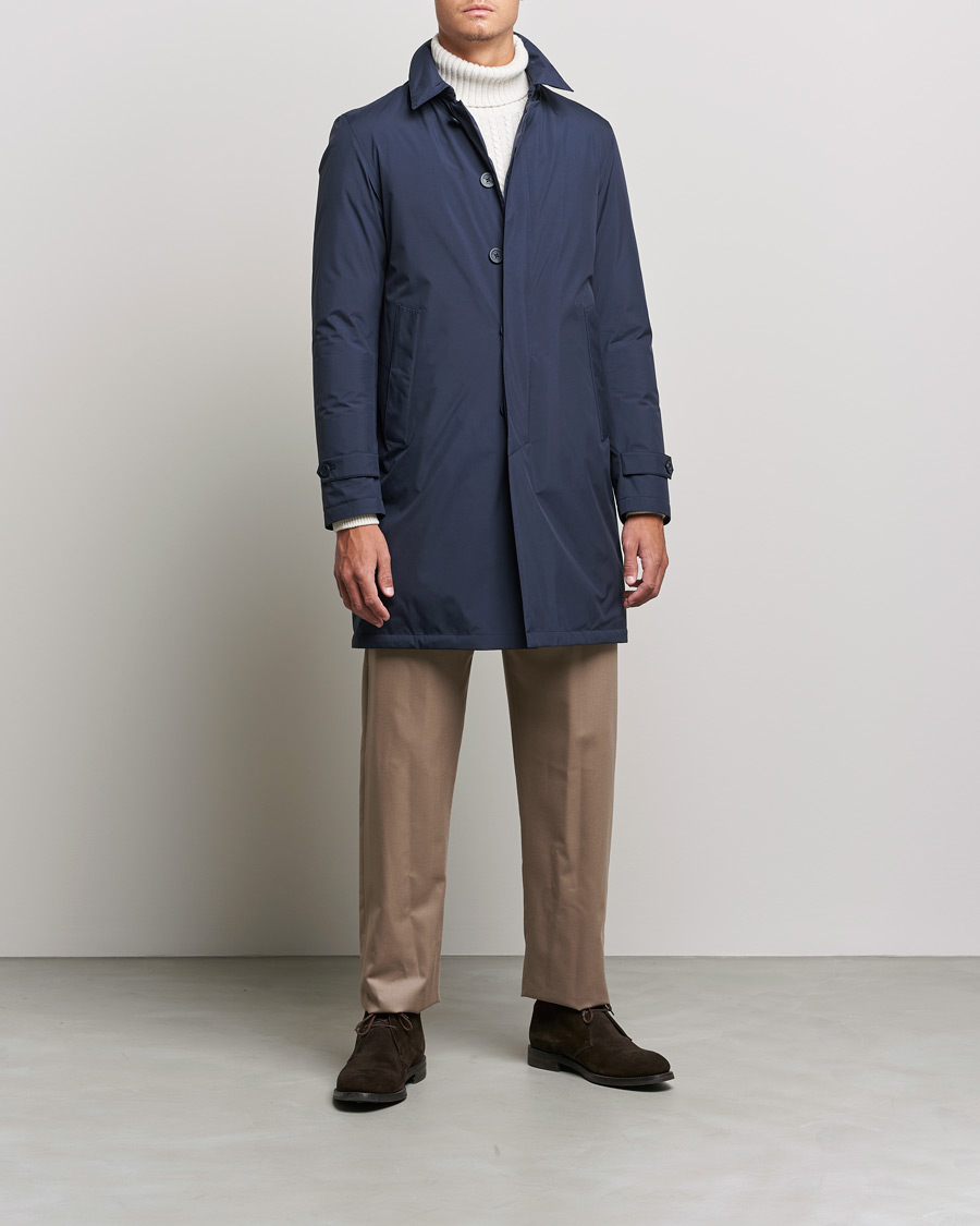 Herre | Jakker | Herno | Laminar Goretex Nylon Coat Navy