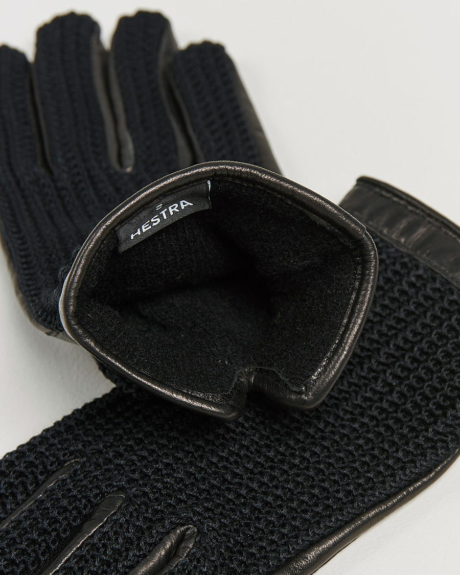 Herre | Hansker | Hestra | Adam Crochet Wool Lined Glove Black/Black