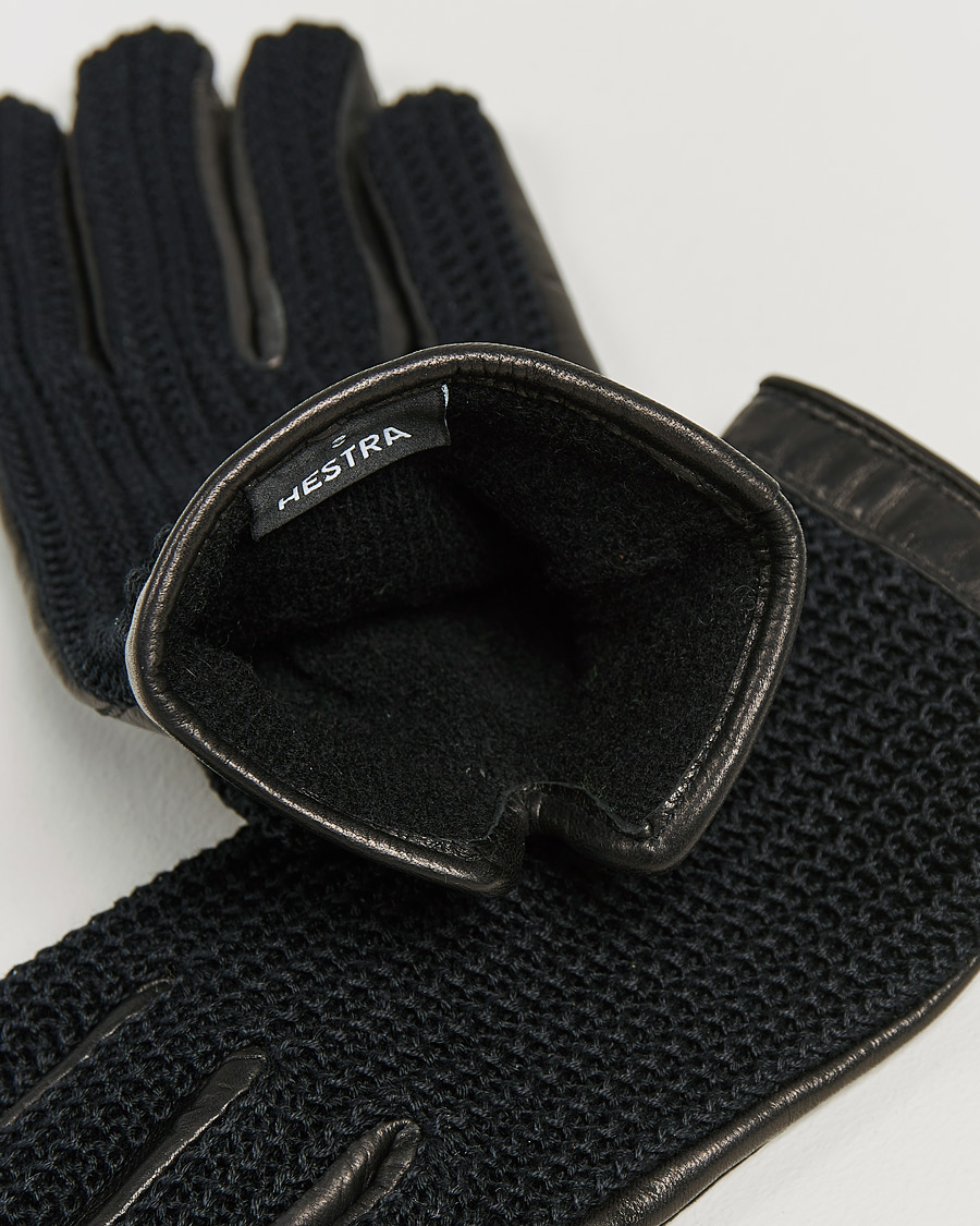 Herre | Avdelinger | Hestra | Adam Crochet Wool Lined Glove Black/Black