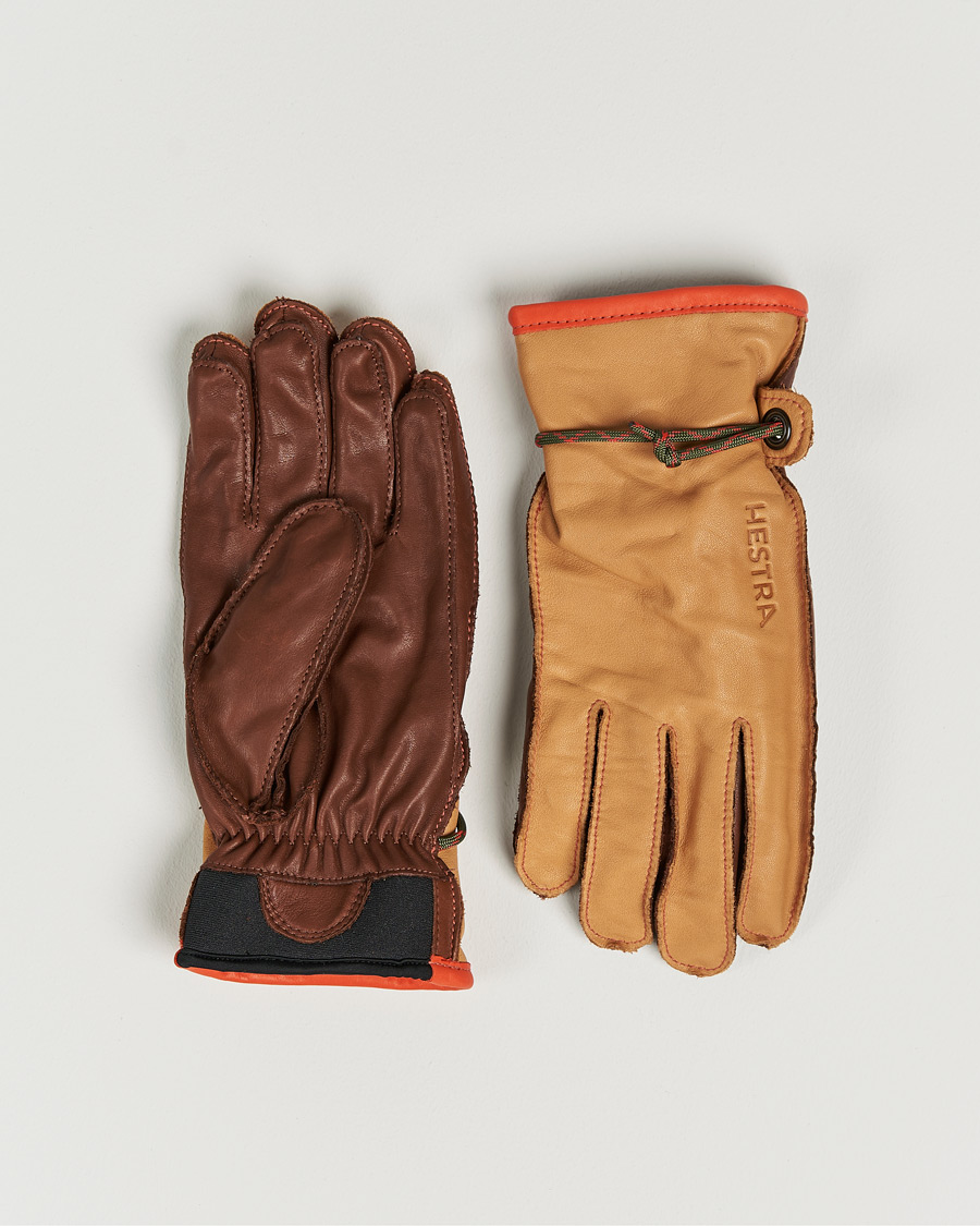Herre | Hansker | Hestra | Wakayama Leather Ski Glove Cognac/Brown