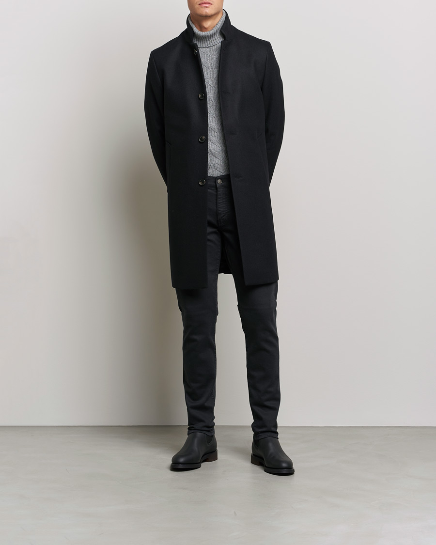 Herre | J.Lindeberg | J.Lindeberg | Holger 2.0 Melton Coat Black