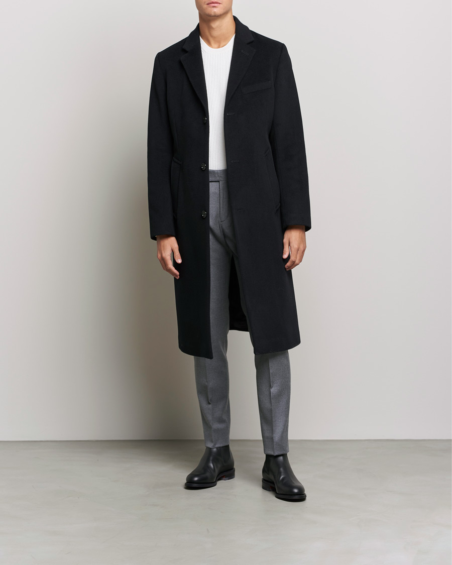 Herre |  | J.Lindeberg | Burke Wool/Cashmere Coat Black