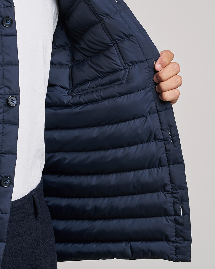Herre | Skjorter | J.Lindeberg | Gorman Quilted Overshirt Navy