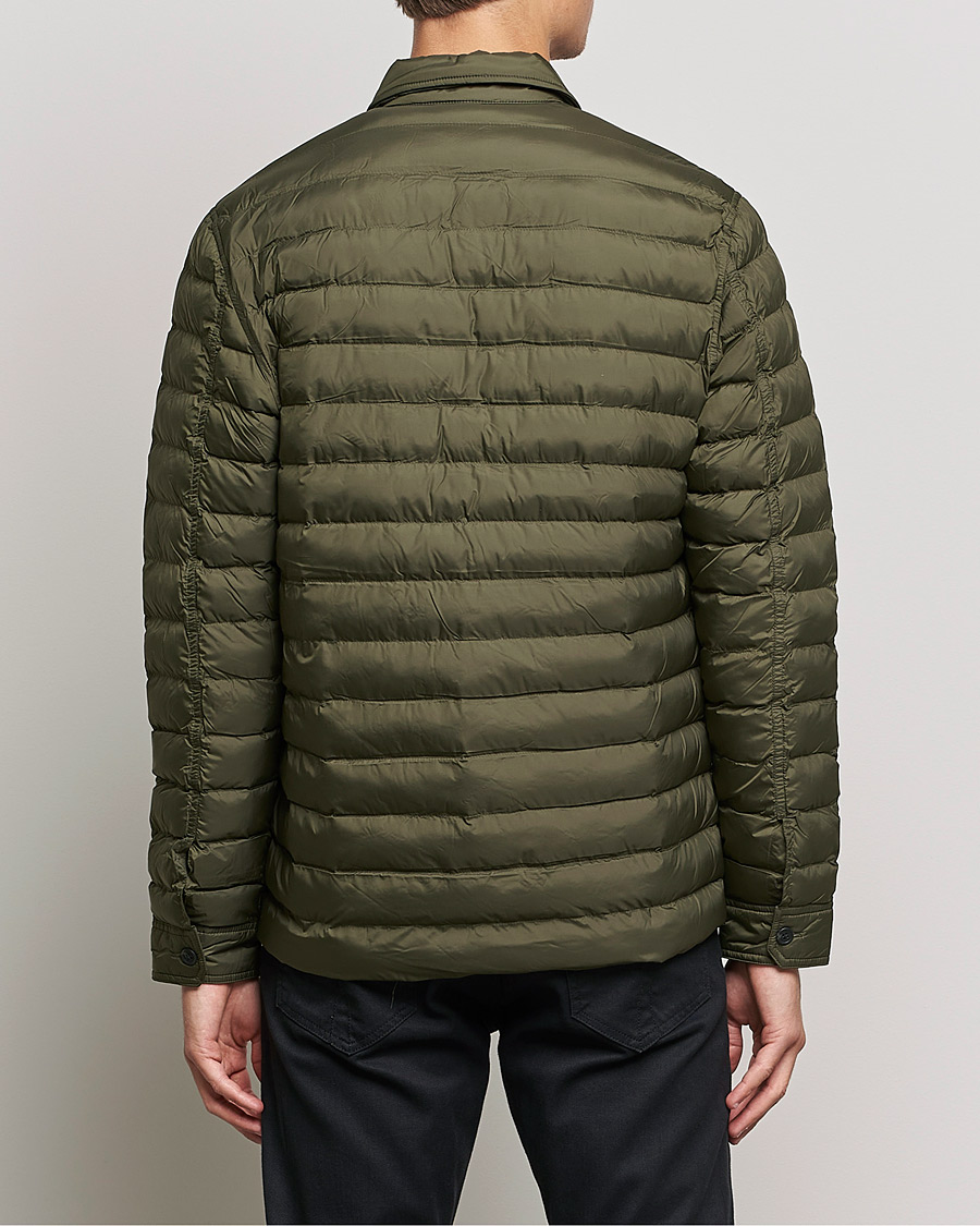 Herre | Skjorter | J.Lindeberg | Gorman Quilted Overshirt Forest Green