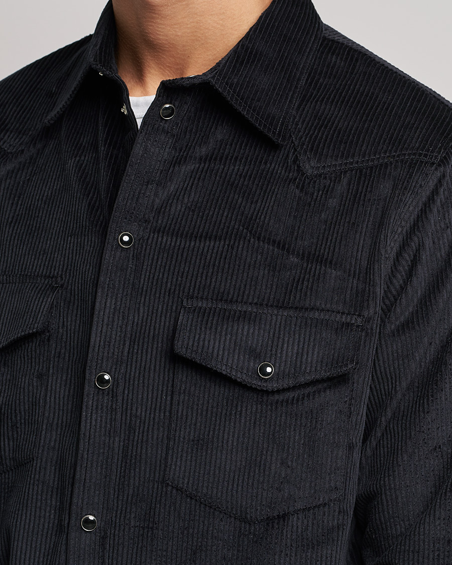 Herre | Skjorter | J.Lindeberg | Tarp Cord Western Overshirt Black