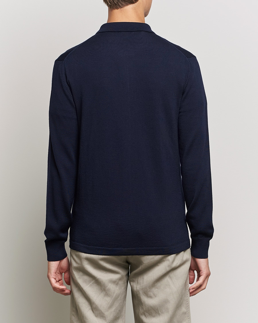 Herre | Gensere | J.Lindeberg | Nyle True Merino Zip Cardigan Navy
