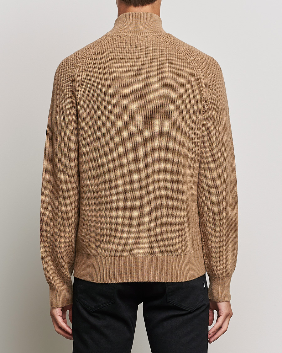 Herre | Gensere | J.Lindeberg | Kyler Wool Blend Zip Tiger Brown