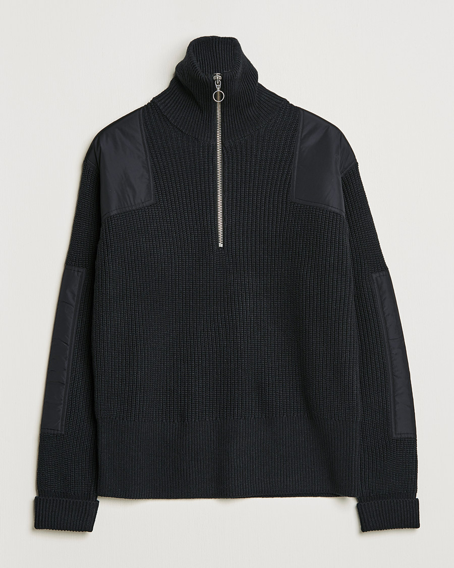 Herre | Gensere | J.Lindeberg | Ethan Chunky Half Zip Black