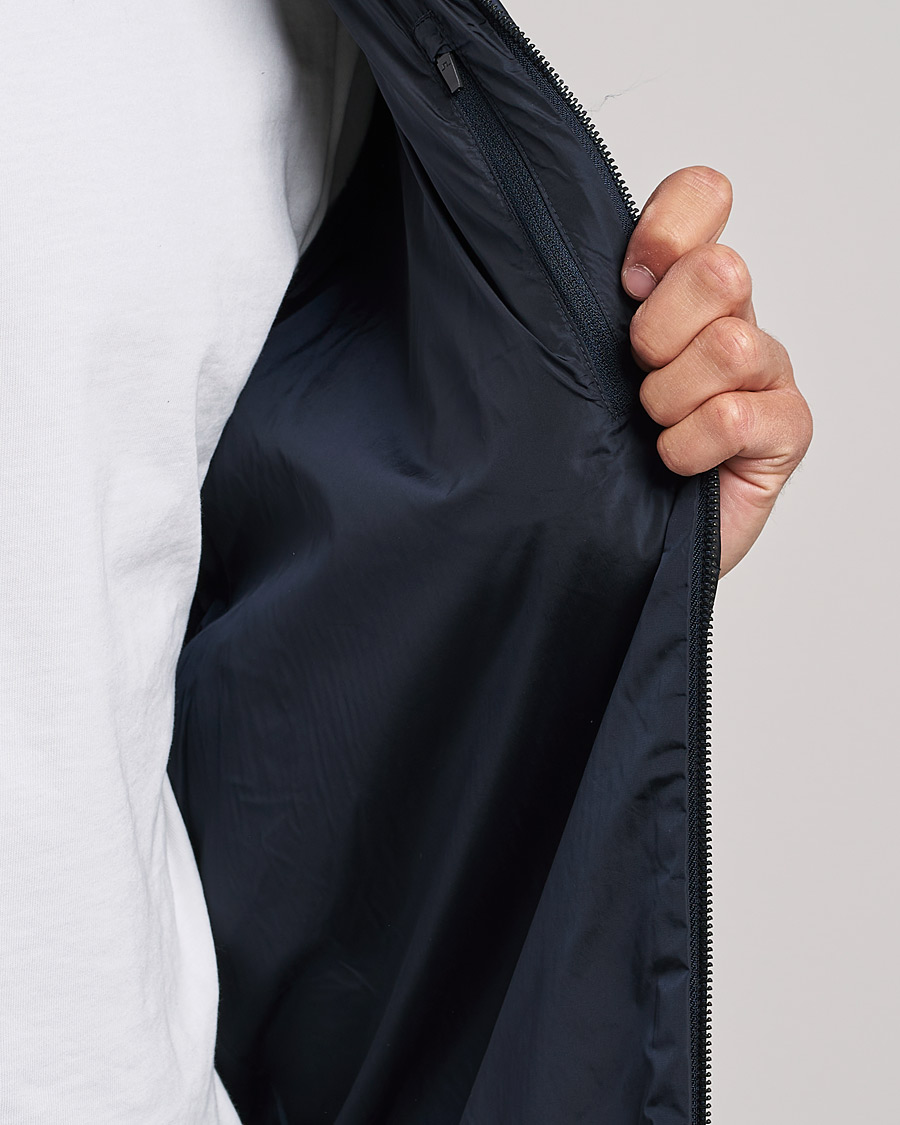 Herre | Gensere | J.Lindeberg | Beck Knitted Hybrid Jacket Navy