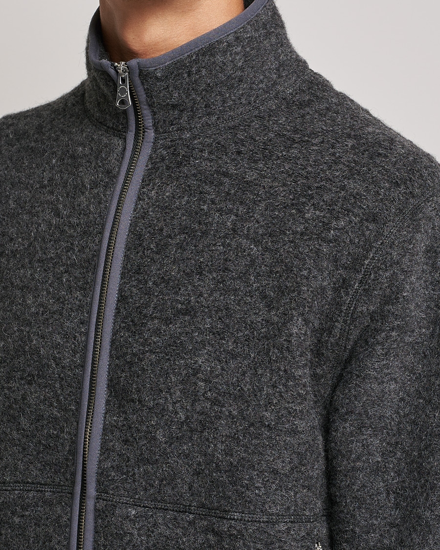 J.Lindeberg Dustin Wool Fleece Jacket Grey Melange S