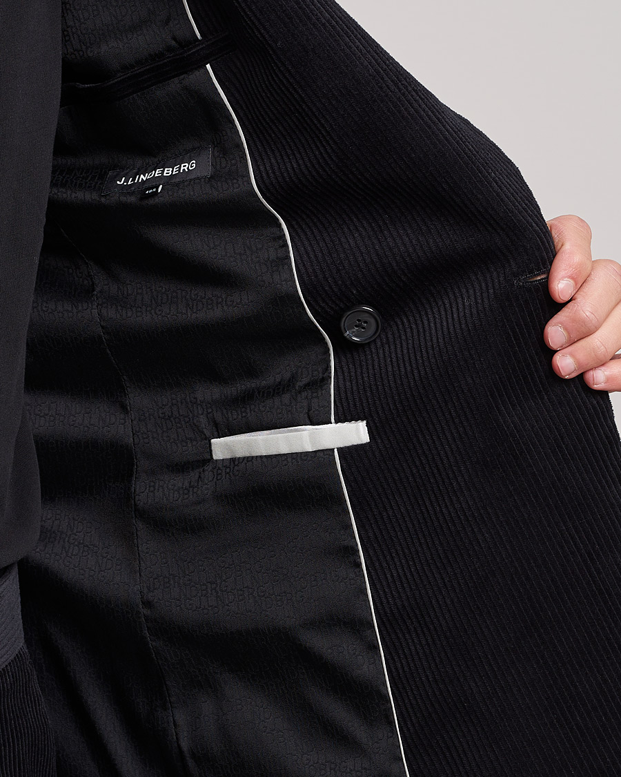 Herre | Dressjakker | J.Lindeberg | Dries Corduroy Blazer Black