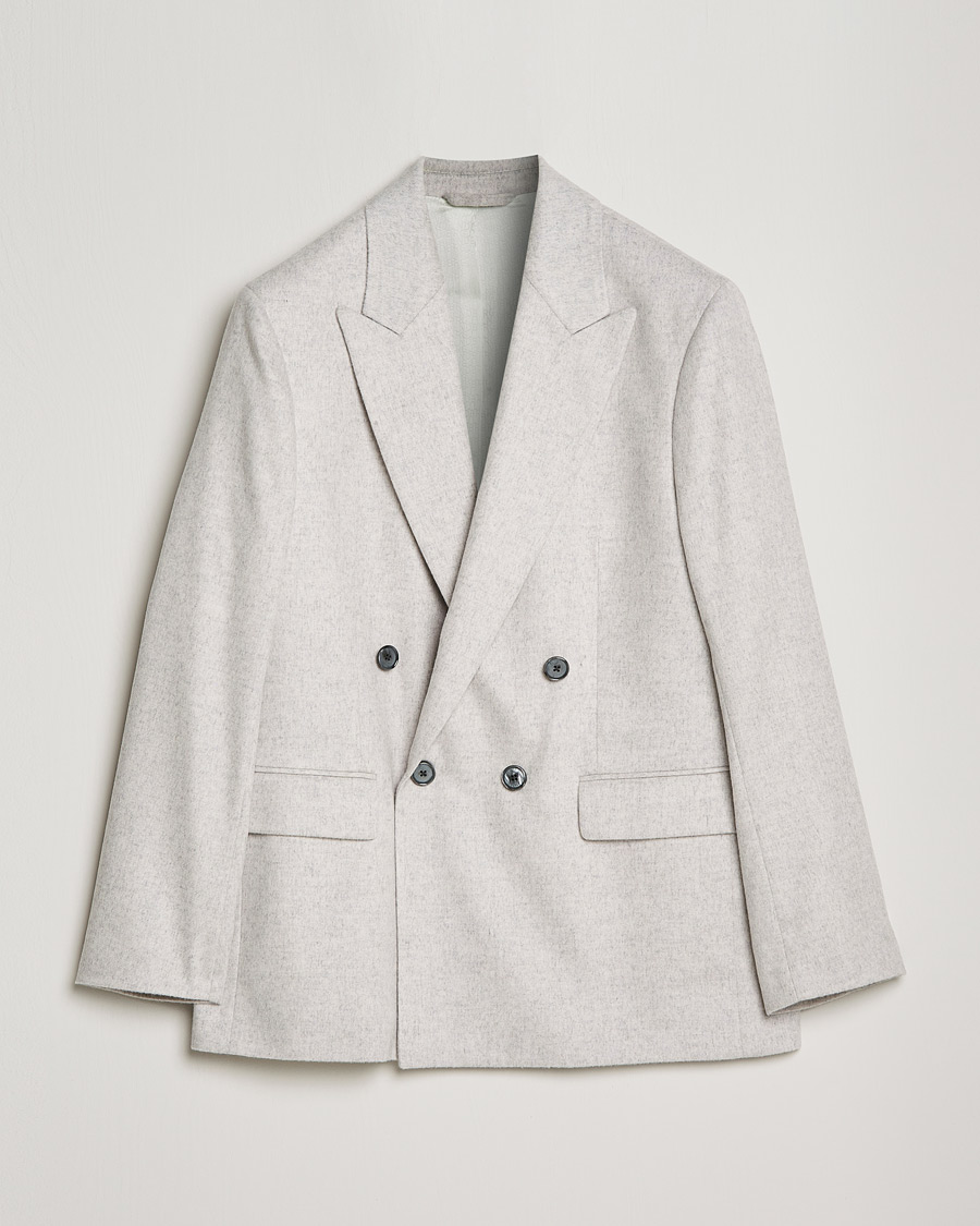 Herre | Dressjakker | J.Lindeberg | David Carded Wool Flannel DB Blazer Micro Chip