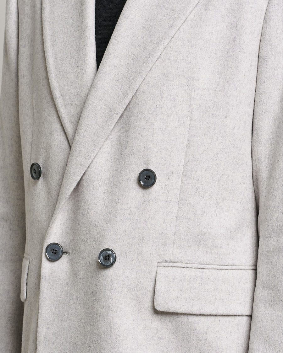 Herre | Dressjakker | J.Lindeberg | David Carded Wool Flannel DB Blazer Micro Chip