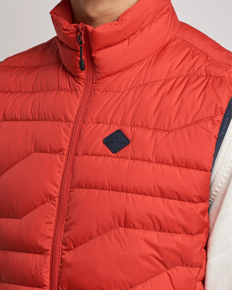 Herre | Jakker | J.Lindeberg | Cliff Light Down Vest Barbados Cherry