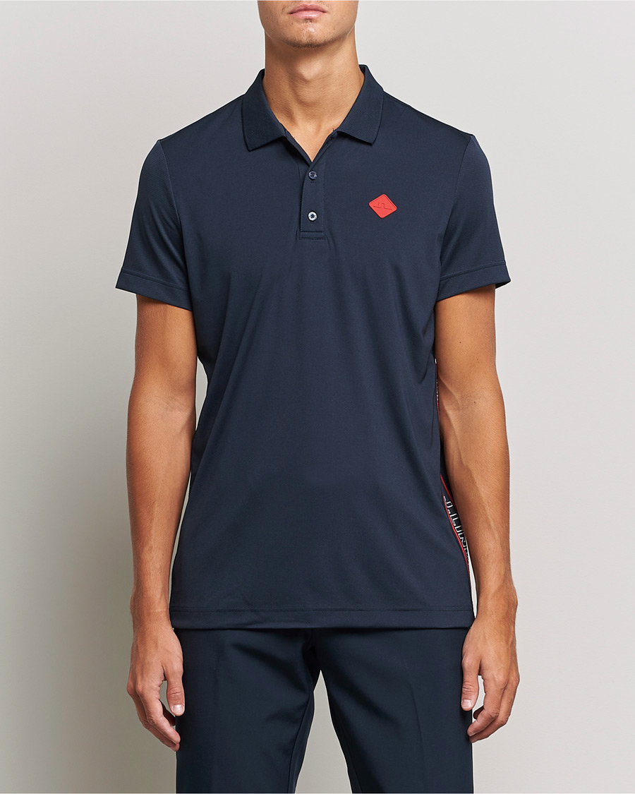 Herre | Pikéer | J.Lindeberg | Diamond Regular Fit Polo Navy