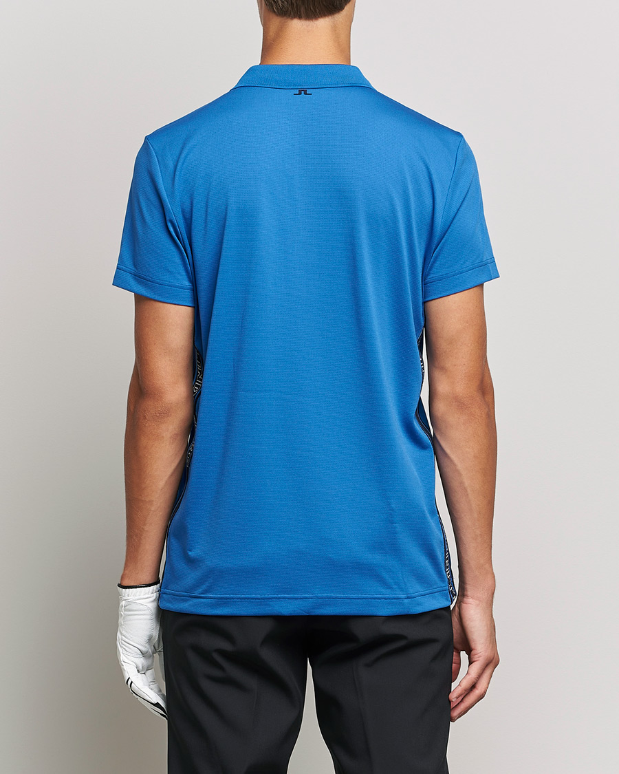 Herre | Pikéer | J.Lindeberg | Diamond Regular Fit Polo Nautical Blue