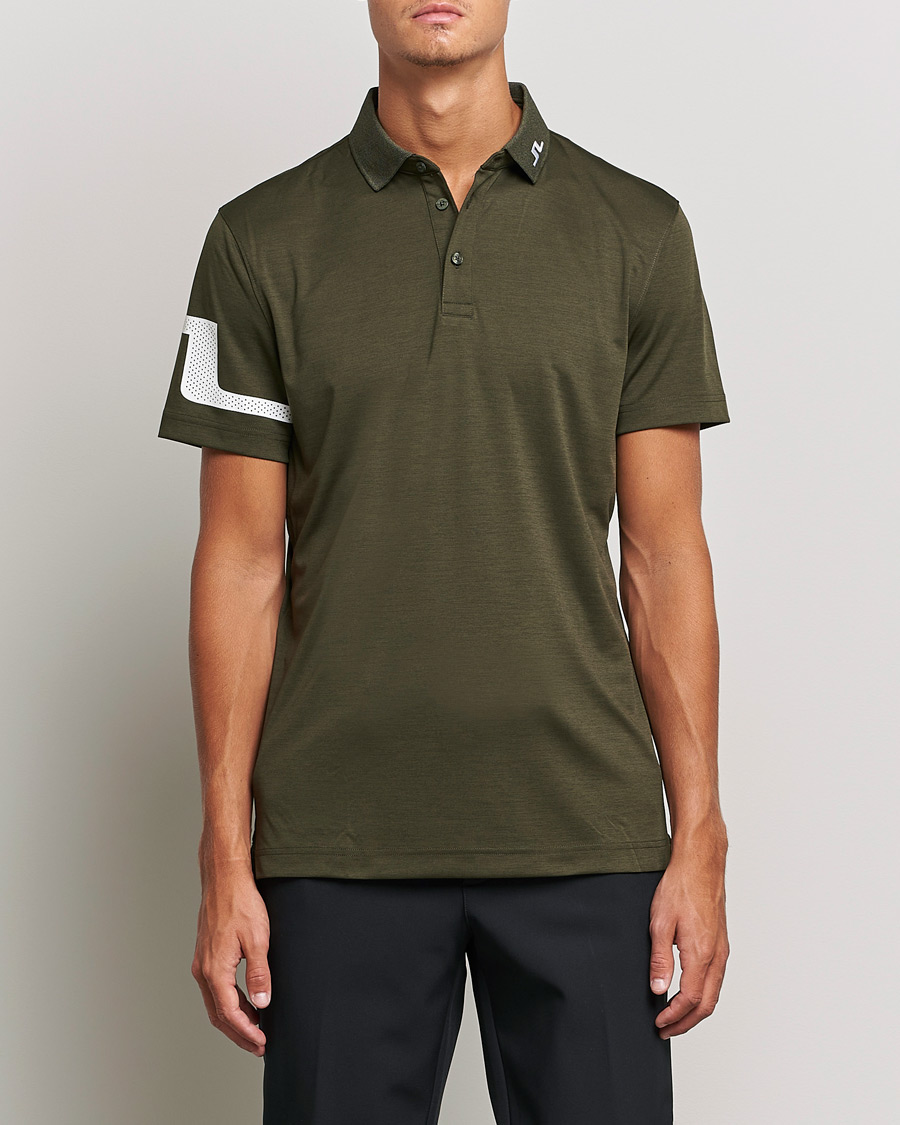 Herre | Pikéer | J.Lindeberg | Heath Regular Fit Polo Forest Melange