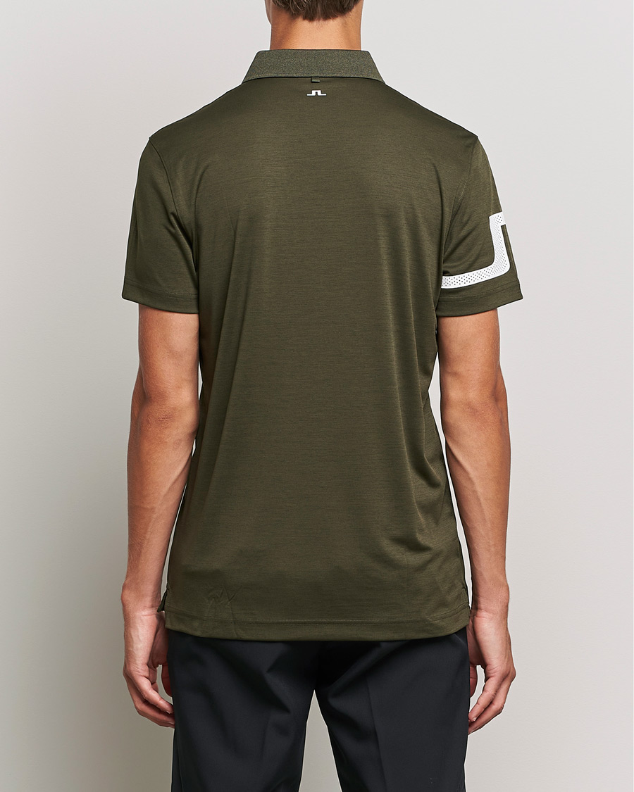 Herre | Pikéer | J.Lindeberg | Heath Regular Fit Polo Forest Melange