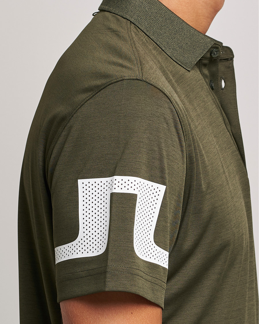Herre | Pikéer | J.Lindeberg | Heath Regular Fit Polo Forest Melange
