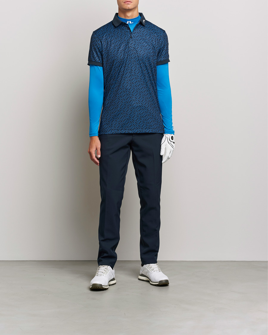 Herre | T-Shirts | J.Lindeberg | Aello Soft Compression T-Shirt Directoire Blue