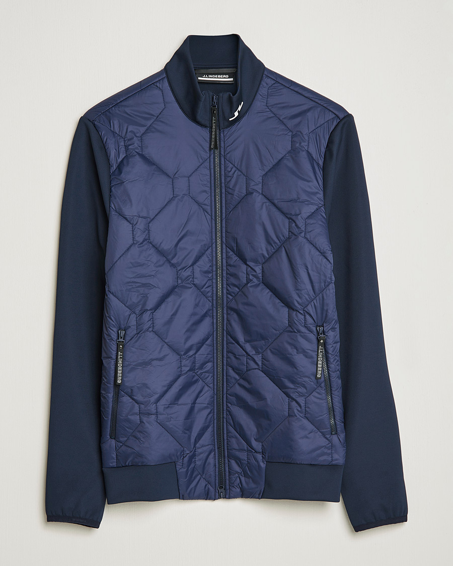 Herre | Jakker | J.Lindeberg | Quilted Hybrid Jacket Navy